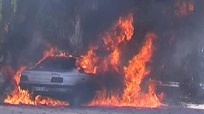 ايران.. 4 مواطنين يحترقون في النار في حادث سير في ياسوج
