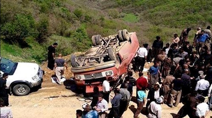 إيران..إصابة 20عتالا بجروح جراء إنقلاب حافلة صغيرة