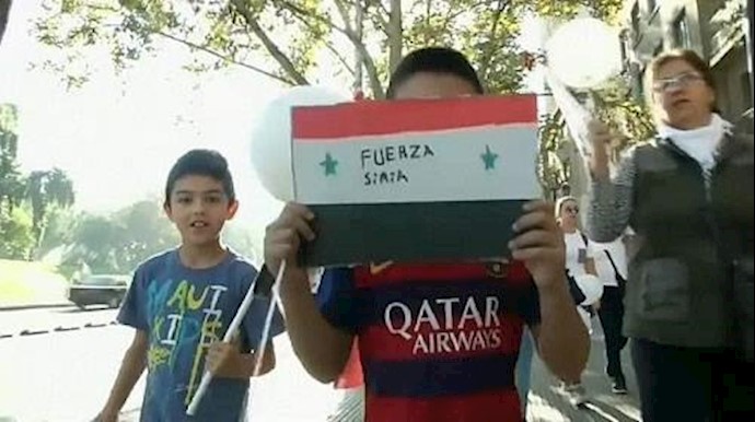 معاناة الشعب السوري تصل إلی تشيلي