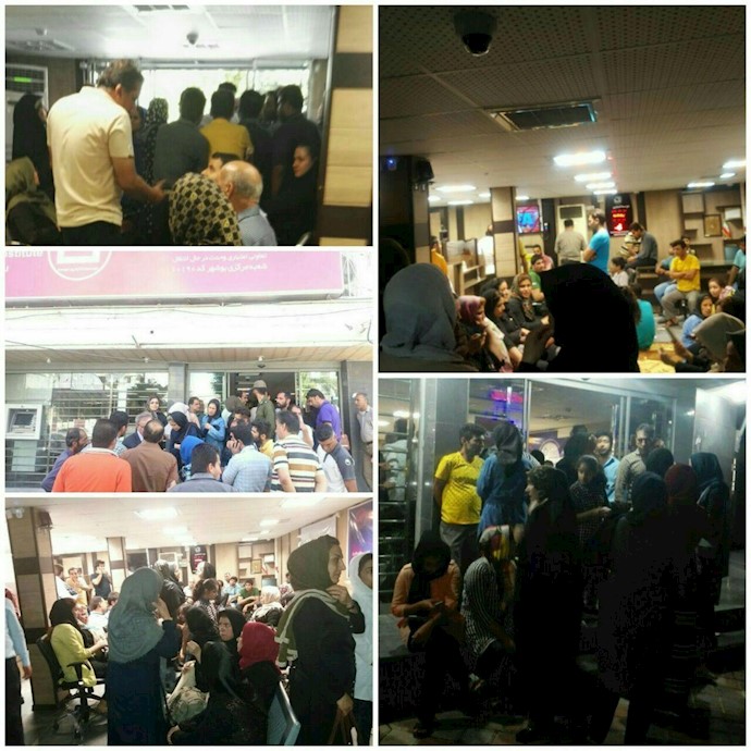 تجمع ليلي لمن نهبت أموالهم في مدينة بوشهر+فيديو وصور