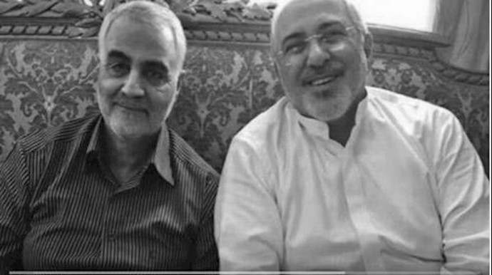 محمد جواد ظريف وقاسم سليماني وجهان للعملة الواحدة