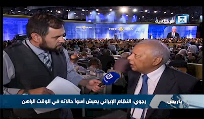 مقابلة الاخبارية مع وزير الإعلام الأردني السابق صالح القلاب بشان مؤتمر المقاومة الإيرانية