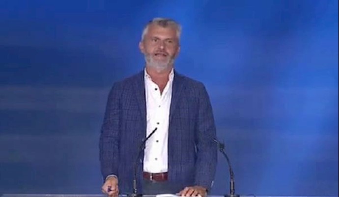 جوانب من کلمات المتکلمين في اجتماع للذکری السنوية لمجزرة السجناء السياسيين في ايران في 1988- ألبانيا 19 أغسطس