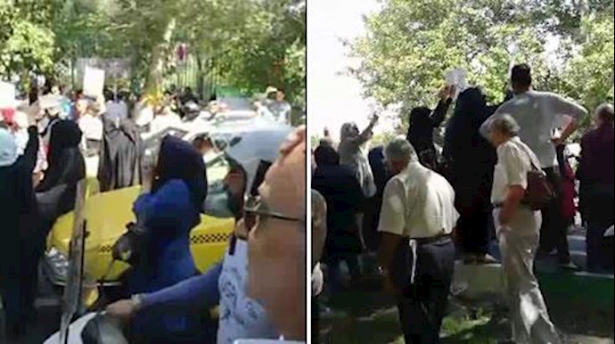إعتصام متواصل ليل ونهار لمن نهبت أموالهم في طهران + فيديو