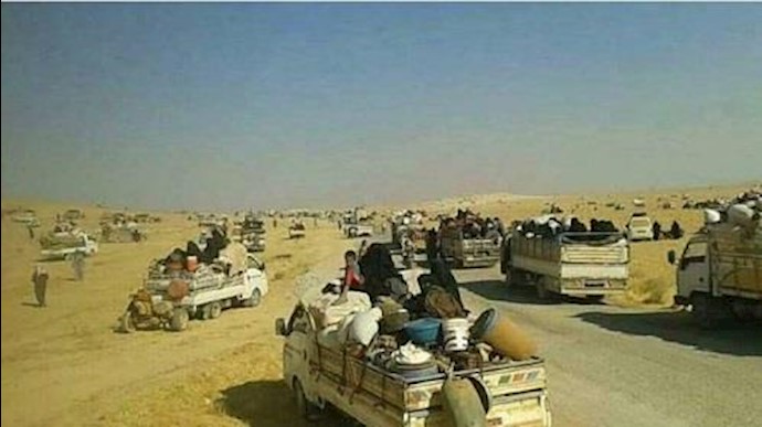 ميليشيات الأسد تقصف تجمعات النازحين من عقيربات.. والشهداء بالعشرات