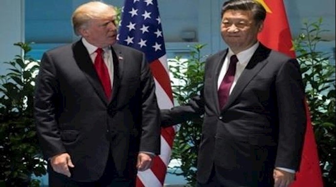 الرئيسان الأميرکي دونالد ترامب والصين شي جينبنغ